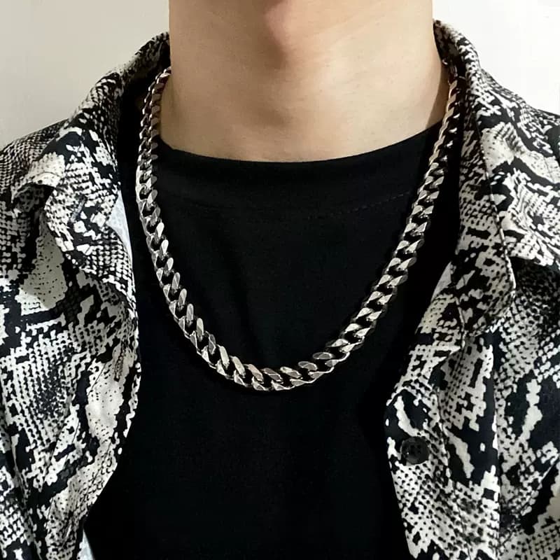 メンズアクセサリー 喜連鎖 クラシック チェーンネックレス