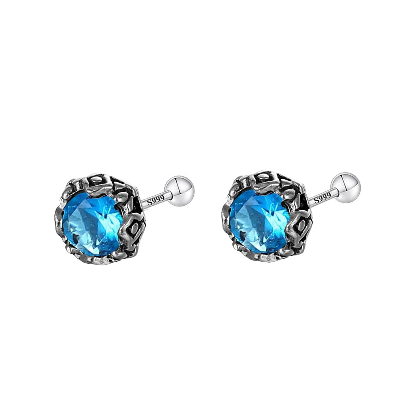 メンズアクセサリー ピアス 龍爪宝石ピアス