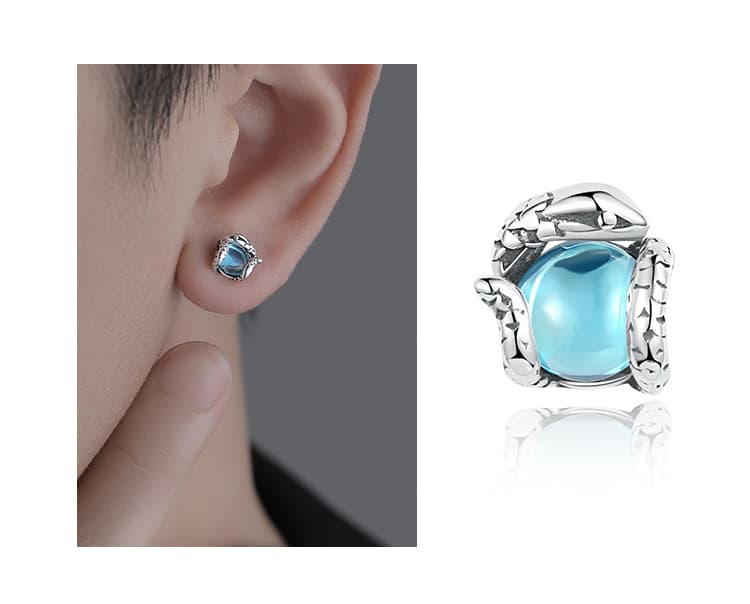 メンズアクセサリー 海の守り手 鱗のピアス