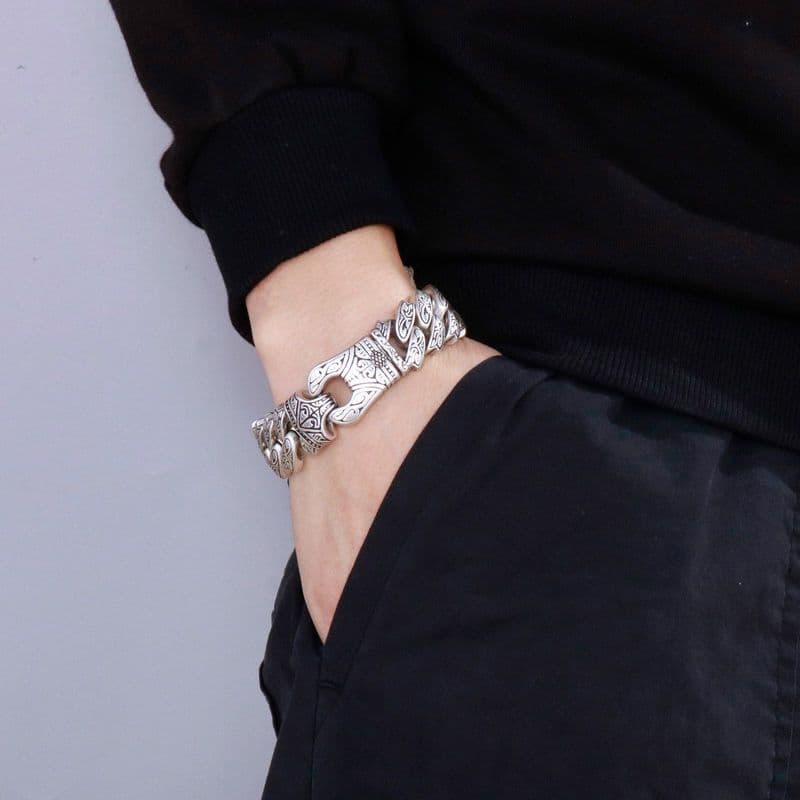 メンズアクセサリー ブレスレット 古典模様のブレスレット