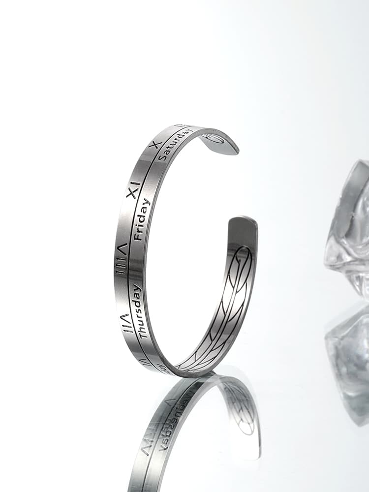 メンズアクセサリー バングル 旅路の刻印 洗練バングル