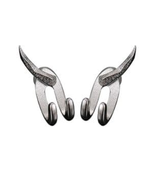 メンズアクセサリー ピアス 翼を持つ二連ピアス