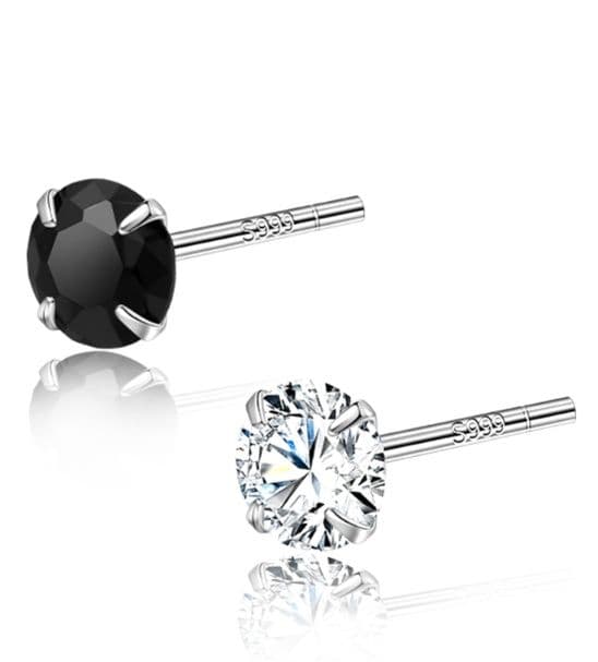 メンズアクセサリー ピアス 煌めき一粒石ピアス