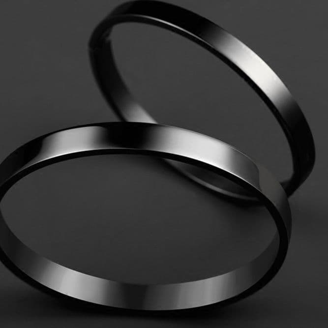 メンズアクセサリー バングル 鏡面仕上げ極細バングル