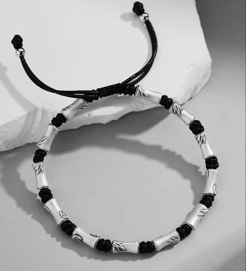 メンズアクセサリー ブレスレット 大人交錯ビーズブレスレット