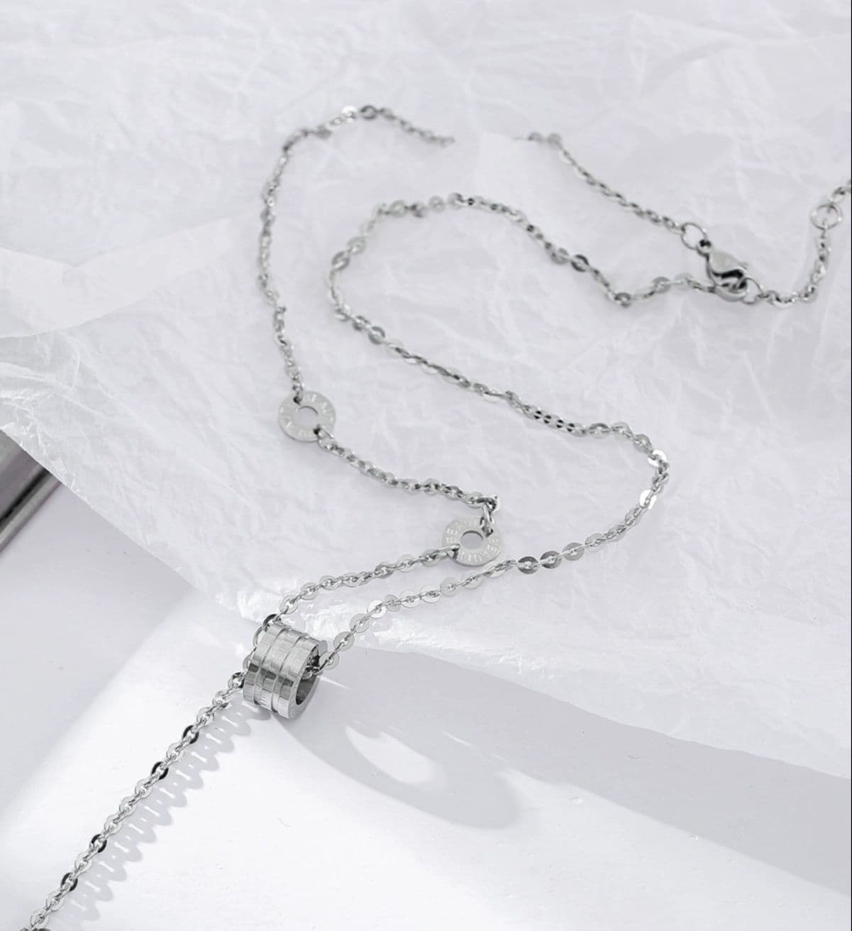 メンズアクセサリー ネックレス 洗練円環ワイヤーネックレス