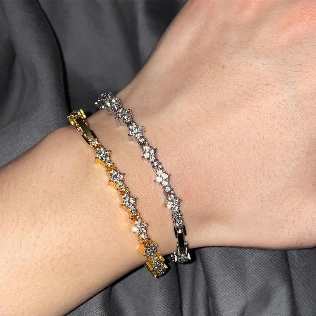 メンズアクセサリー ブレスレット 煌めき波紋ブレスレット