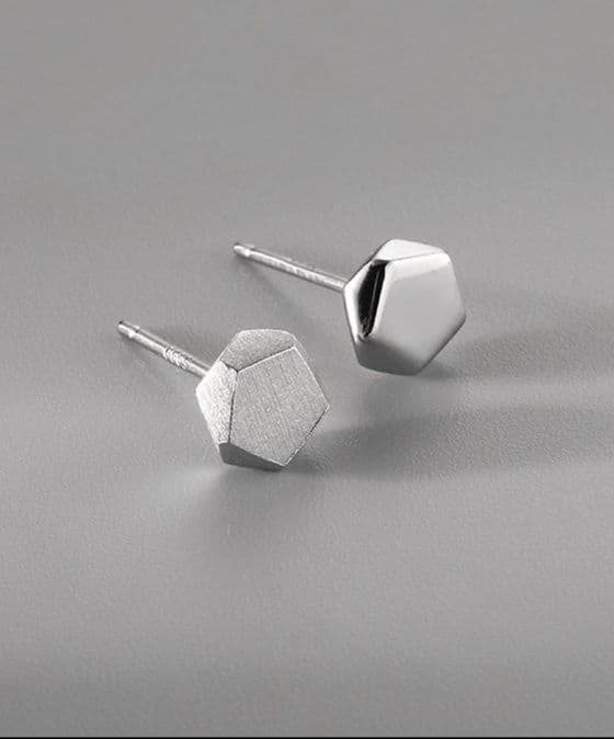 メンズアクセサリー ピアス 五角形 極小 スタッズピアス