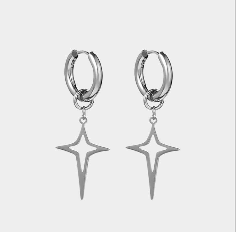 メンズアクセサリー ピアス 星の軌跡 フープピアス