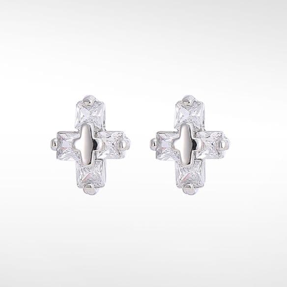 メンズアクセサリー 十字架の輝き ピアス