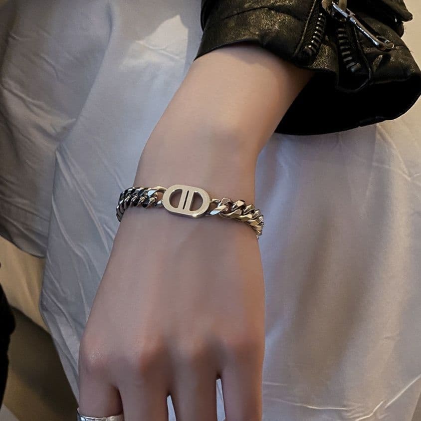 メンズアクセサリー 二重環 喜連鎖ブレスレット