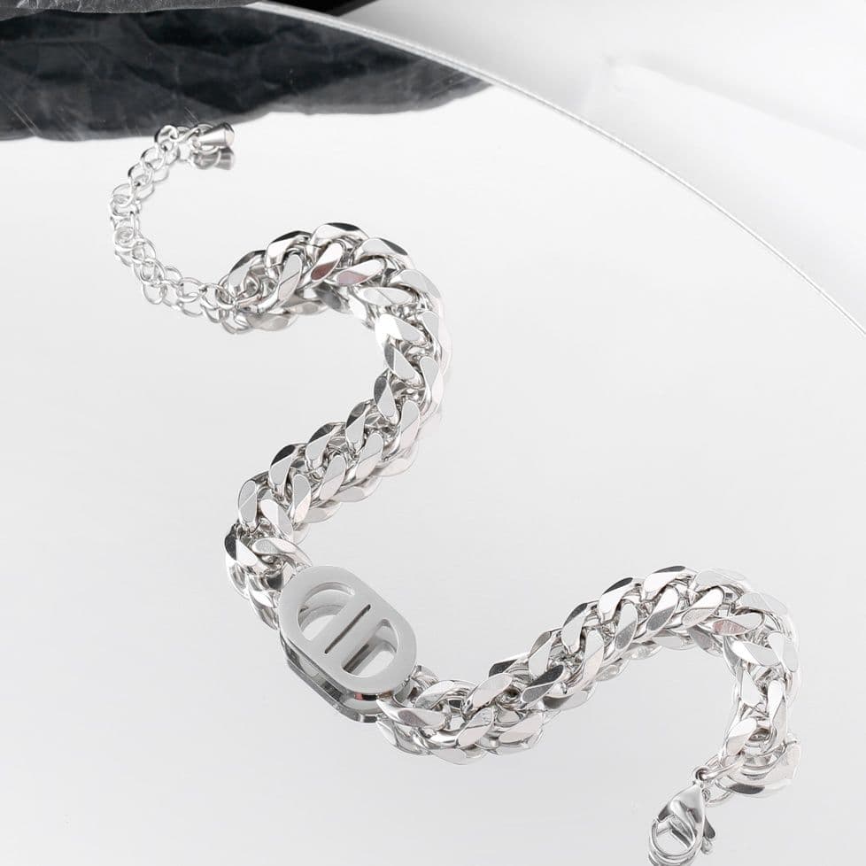 メンズアクセサリー 二重環 喜連鎖ブレスレット