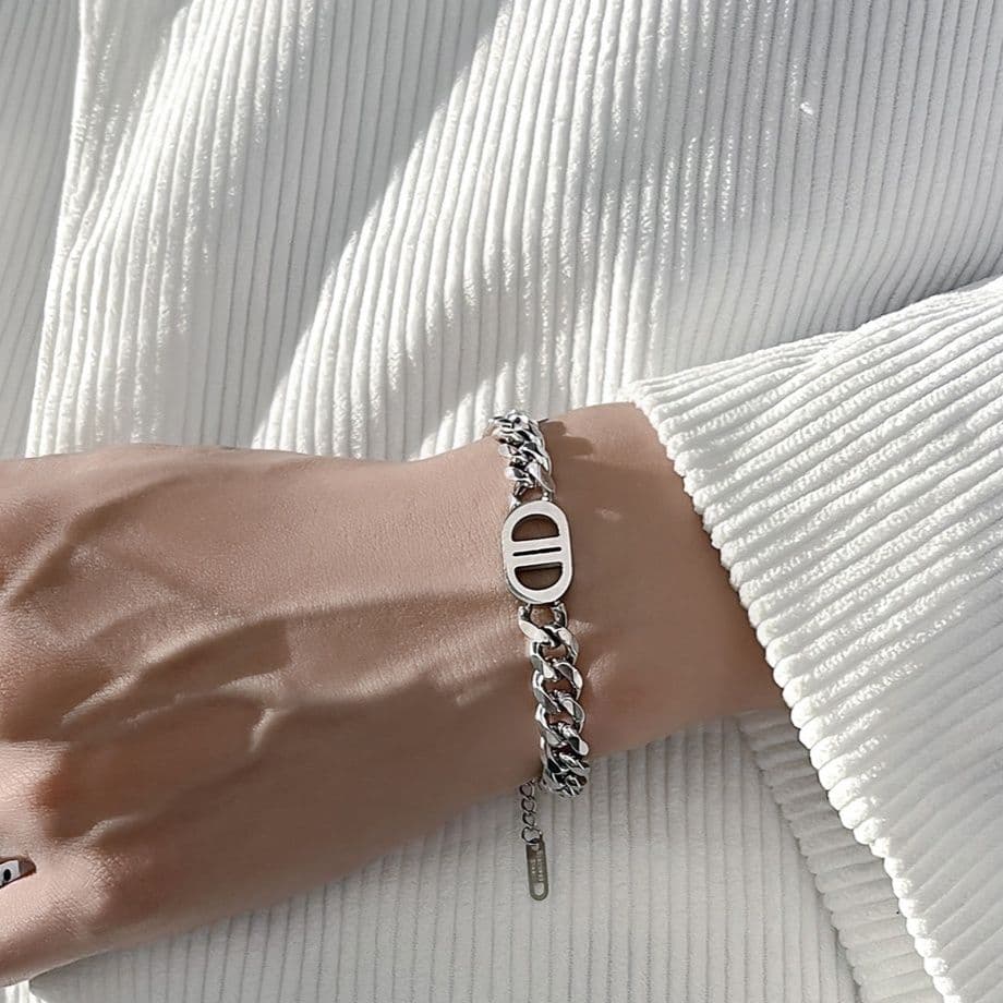 メンズアクセサリー 二重環 喜連鎖ブレスレット