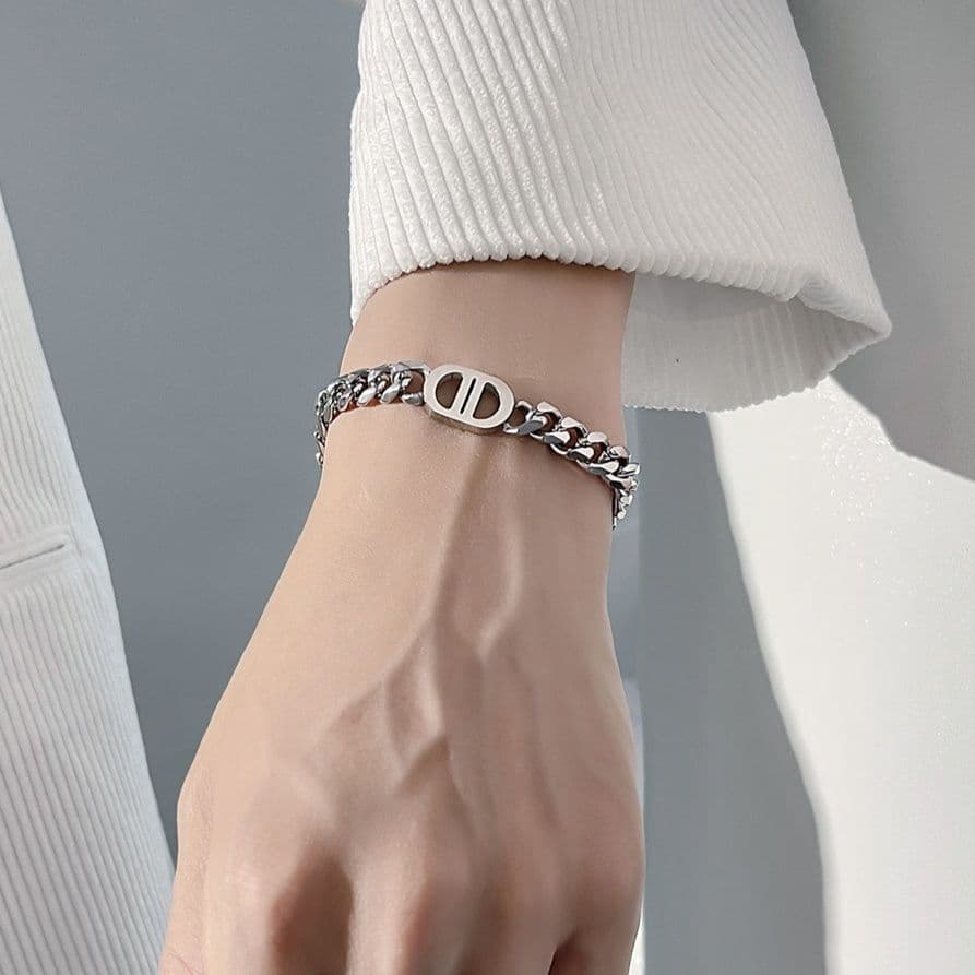 メンズアクセサリー 二重環 喜連鎖ブレスレット