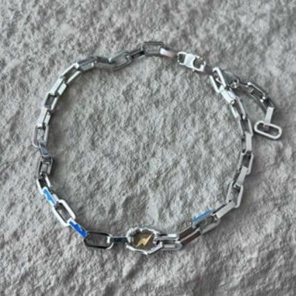 メンズアクセサリー 稲妻モチーフ チェーン ネックレス メンズ カップル対応