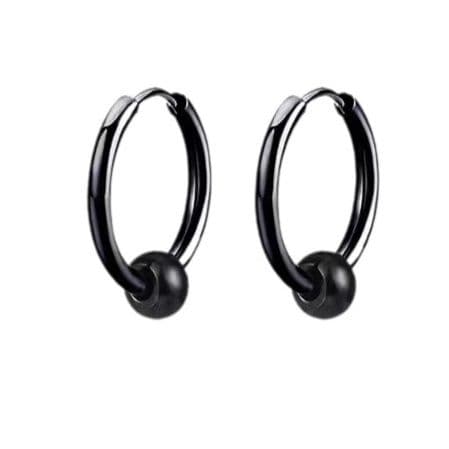 メンズアクセサリー ツイストデザインフープピアス