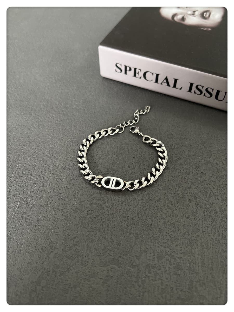 メンズアクセサリー ブレスレット 紳士の鎖模様ブレスレット