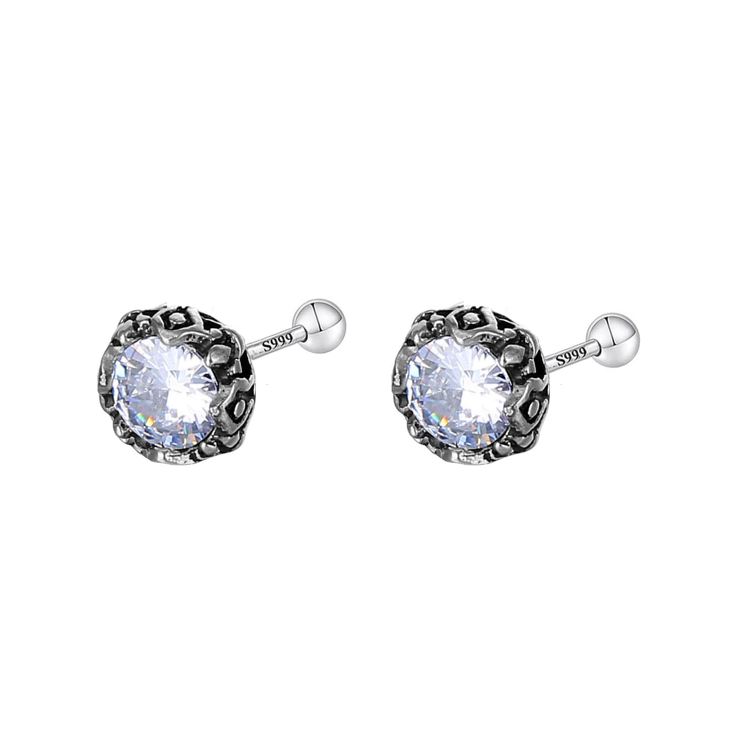 メンズアクセサリー ピアス 龍爪宝石ピアス