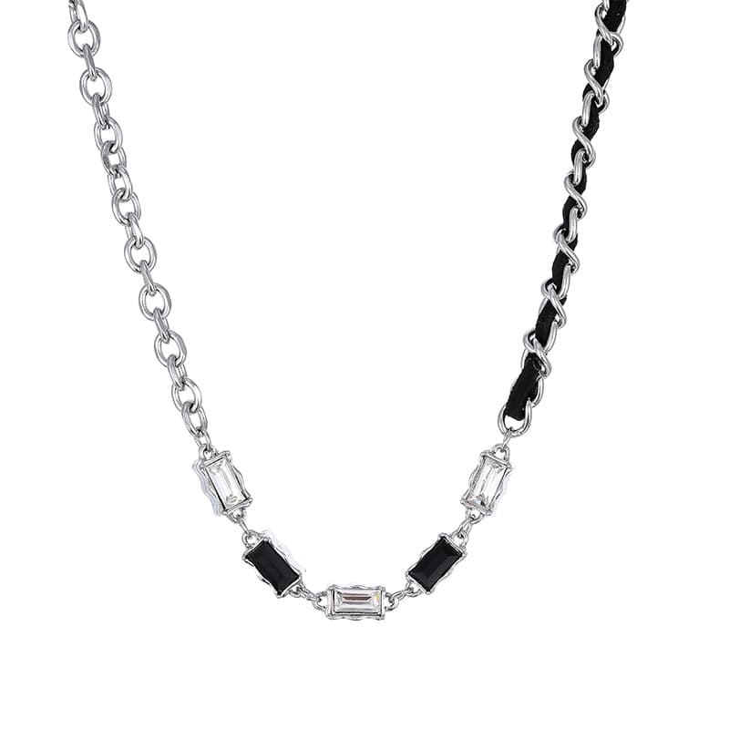 メンズアクセサリー ネックレス 細身チェーン洗練デザインネックレス