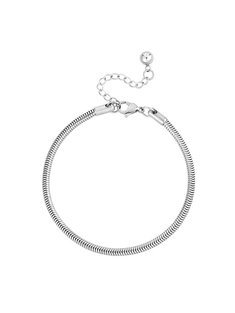 メンズアクセサリー バングル 蛇骨のようなねじれバングル