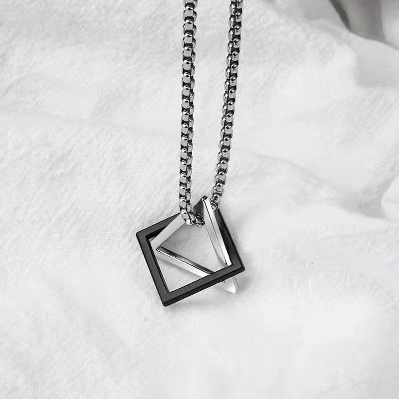 メンズアクセサリー ネックレス 幾何学模様 六芒星ペンダント