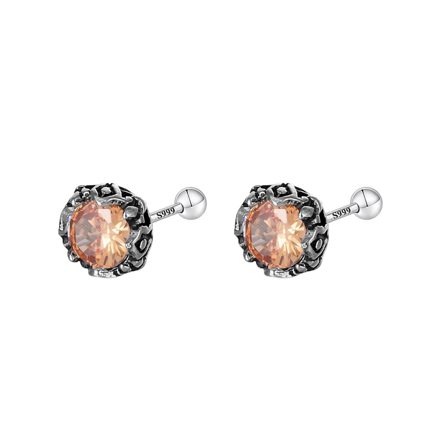 メンズアクセサリー ピアス 龍爪宝石ピアス