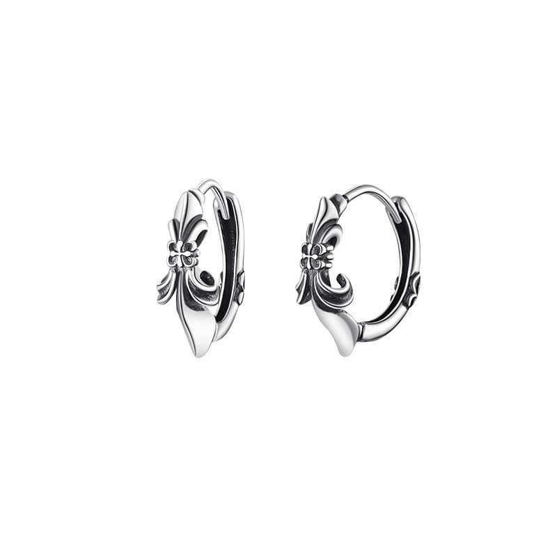 メンズアクセサリー ピアス 百合の紋章フープピアス