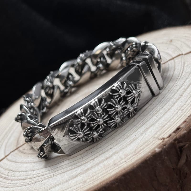 メンズアクセサリー ブレスレット 上品チェーンブレスレット