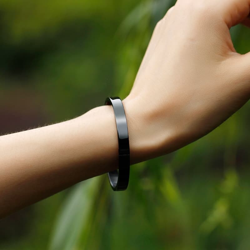 メンズアクセサリー バングル 鏡面仕上げ極細バングル