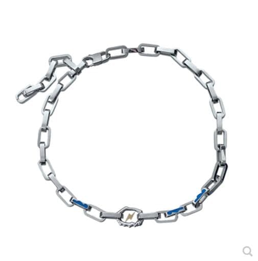 メンズアクセサリー 稲妻モチーフ チェーン ネックレス メンズ カップル対応