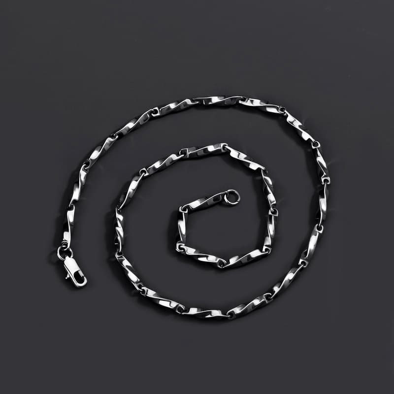 メンズアクセサリー 洗練美学 細身チェーンネックレス