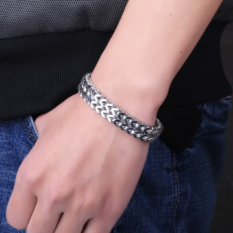 メンズアクセサリー バングル 匠心編み込みバングル