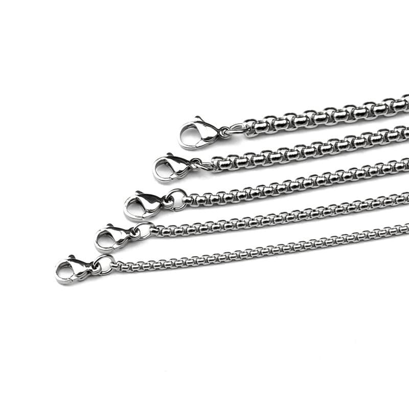 メンズアクセサリー 鎖模様の格子ネックレス