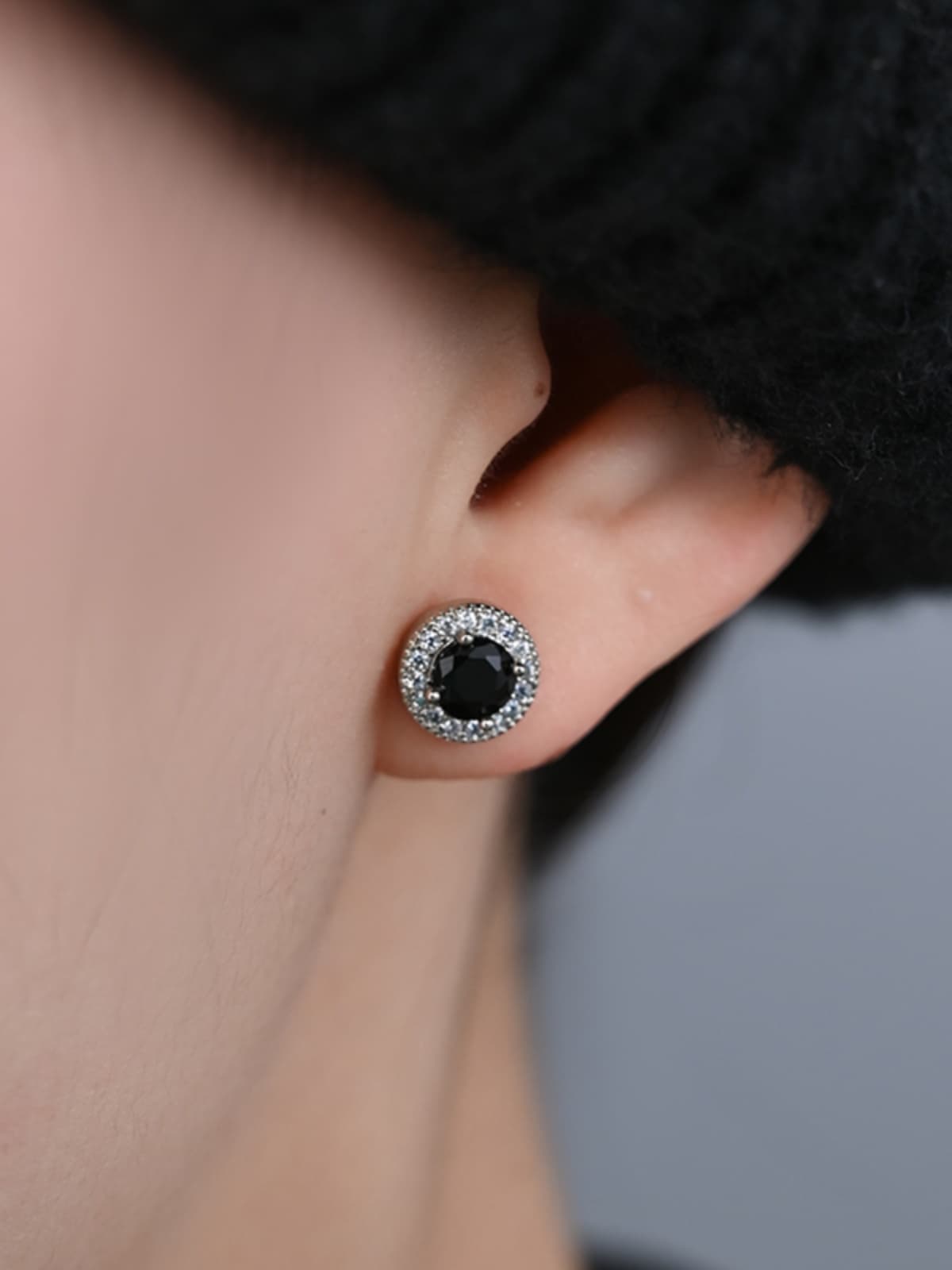 メンズアクセサリー ピアス 煌めき丸輪留めピアス