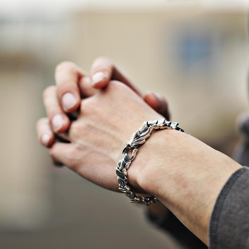 メンズアクセサリー 神龍の護り 竜鱗ブレスレット