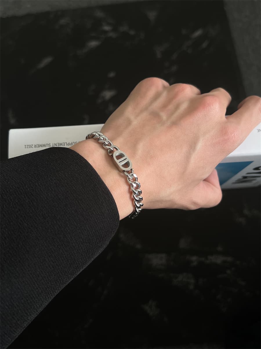 メンズアクセサリー ブレスレット 紳士の鎖模様ブレスレット