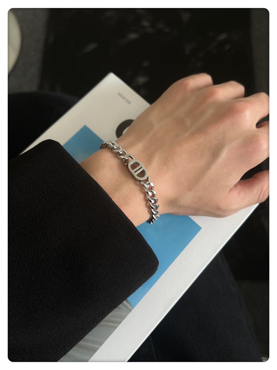 メンズアクセサリー ブレスレット 紳士の鎖模様ブレスレット