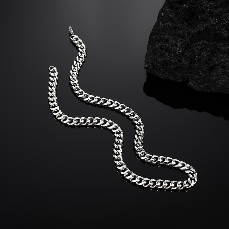 メンズアクセサリー 喜連鎖 クラシック チェーンネックレス