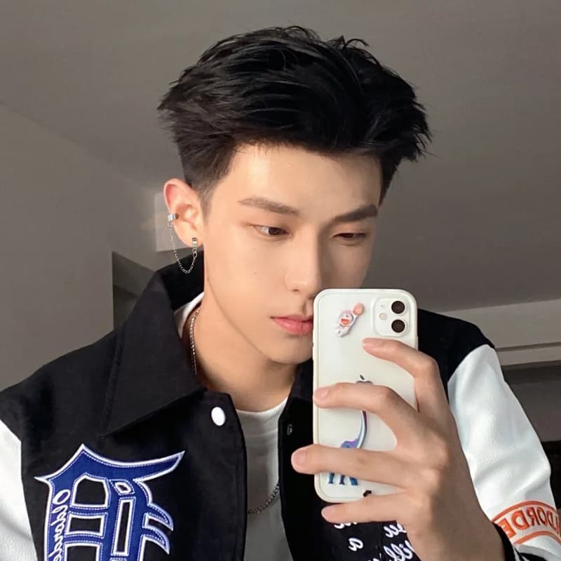 メンズアクセサリー ピアス チェーンコネクトピアス