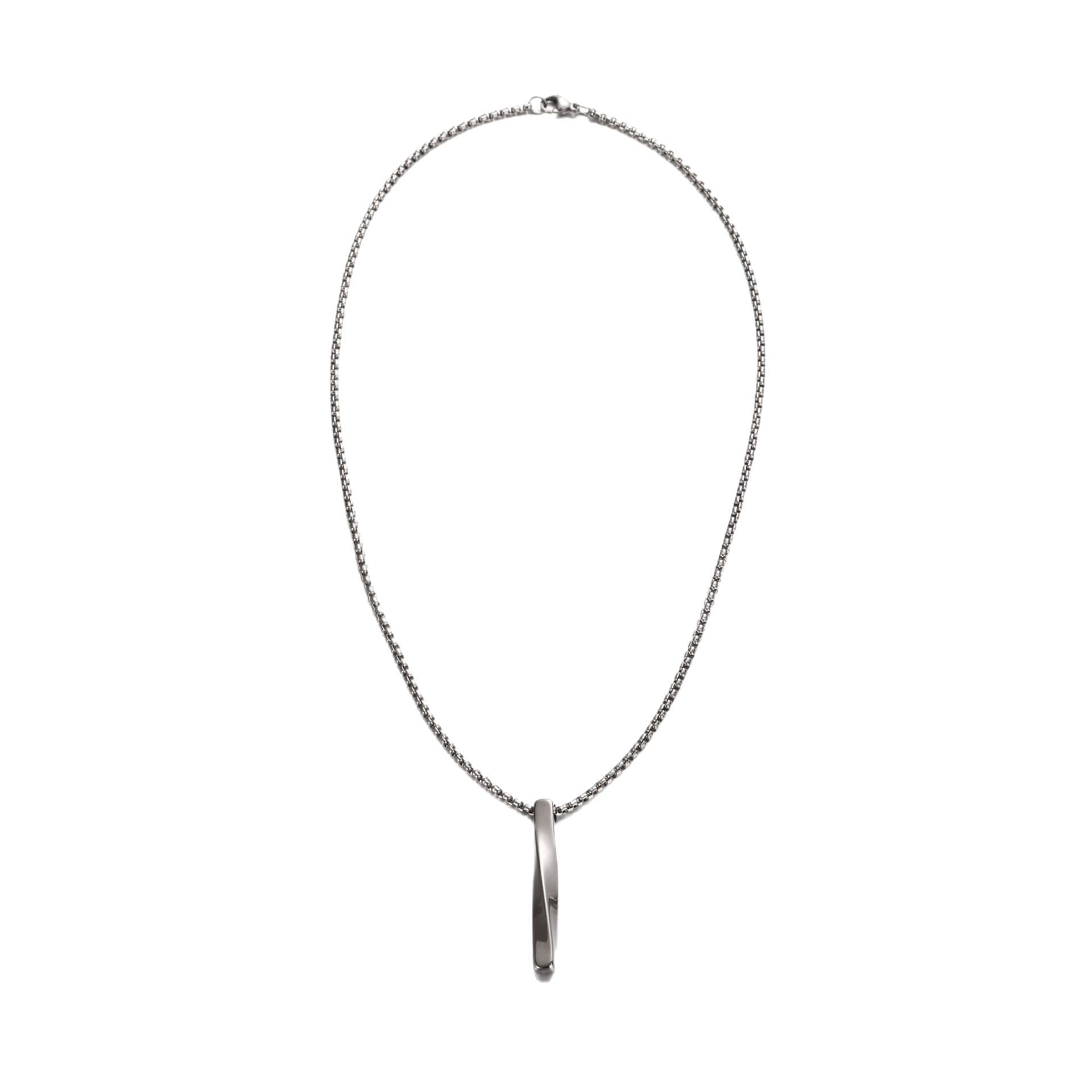 メンズアクセサリー 極細バーペンダント 洗練の一筋