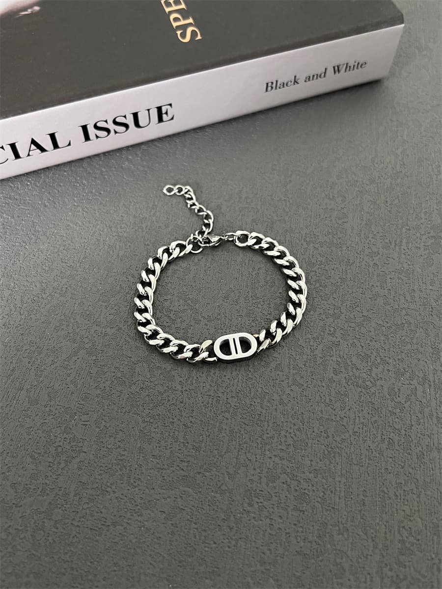 メンズアクセサリー ブレスレット 紳士の鎖模様ブレスレット