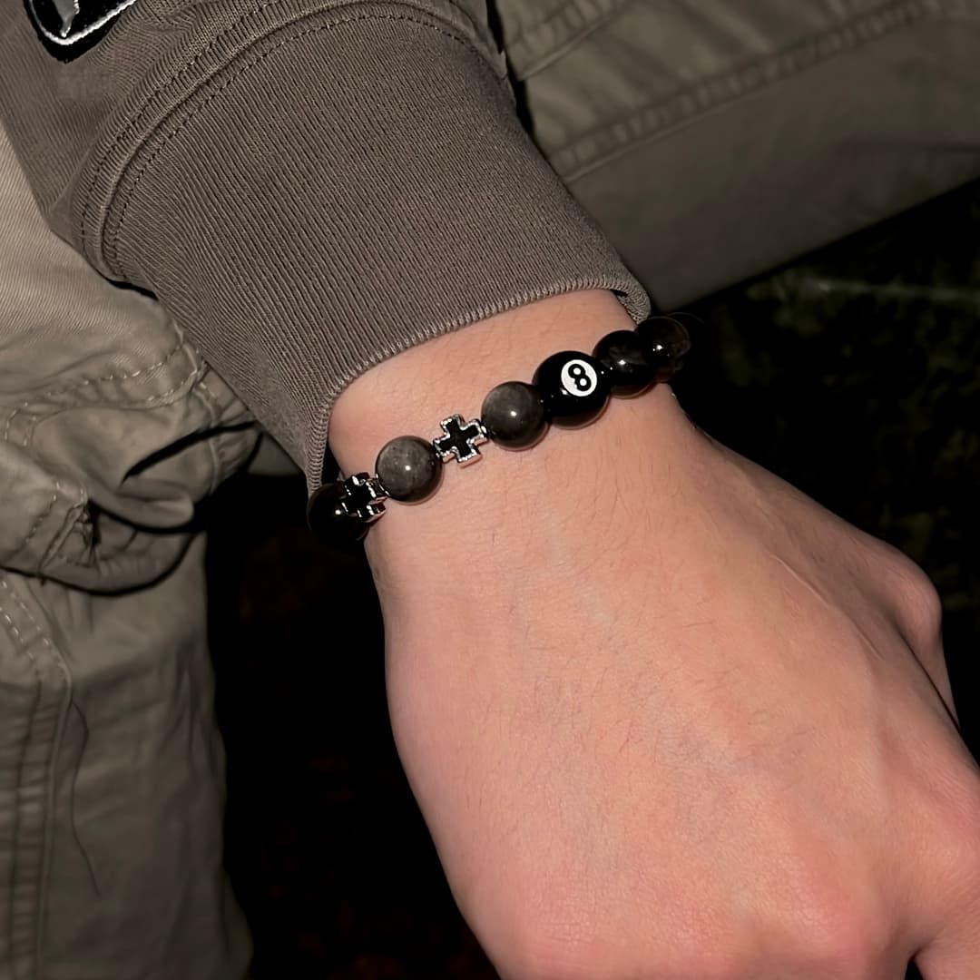 メンズアクセサリー ブレスレット 十字の調和ブレスレット