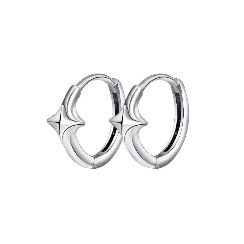 メンズアクセサリー ピアス 星形フープピアス