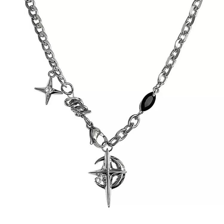 メンズアクセサリー ネックレス 神秘十字架チェーンネックレス