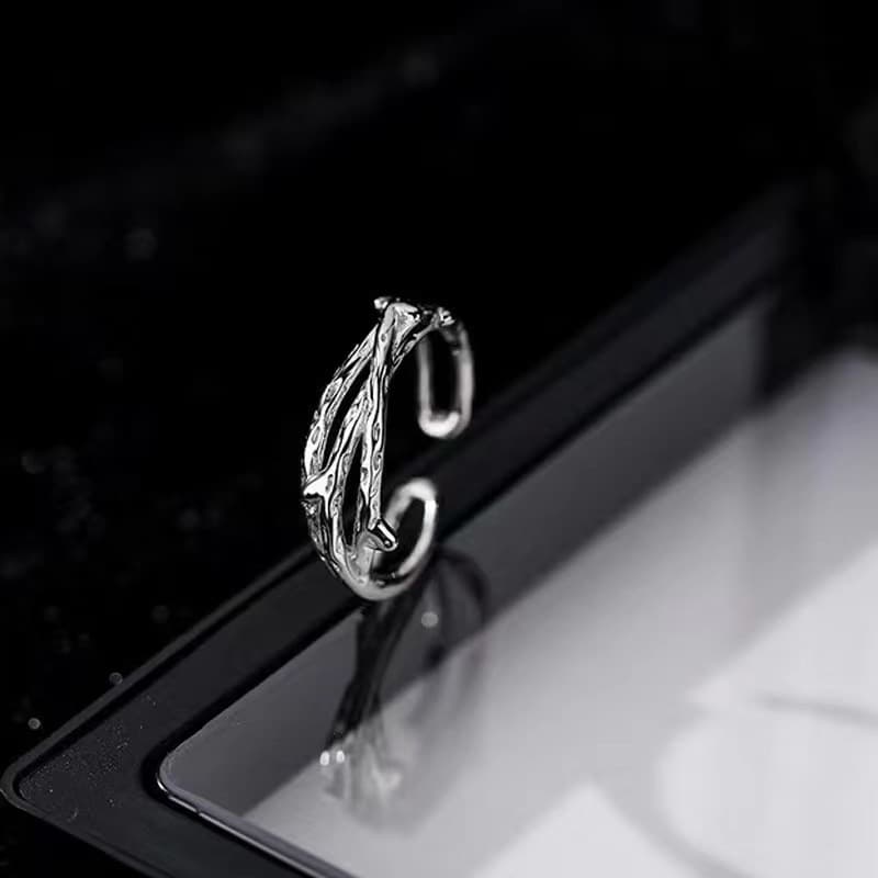 メンズアクセサリー 稲妻の輝き 閃光リング