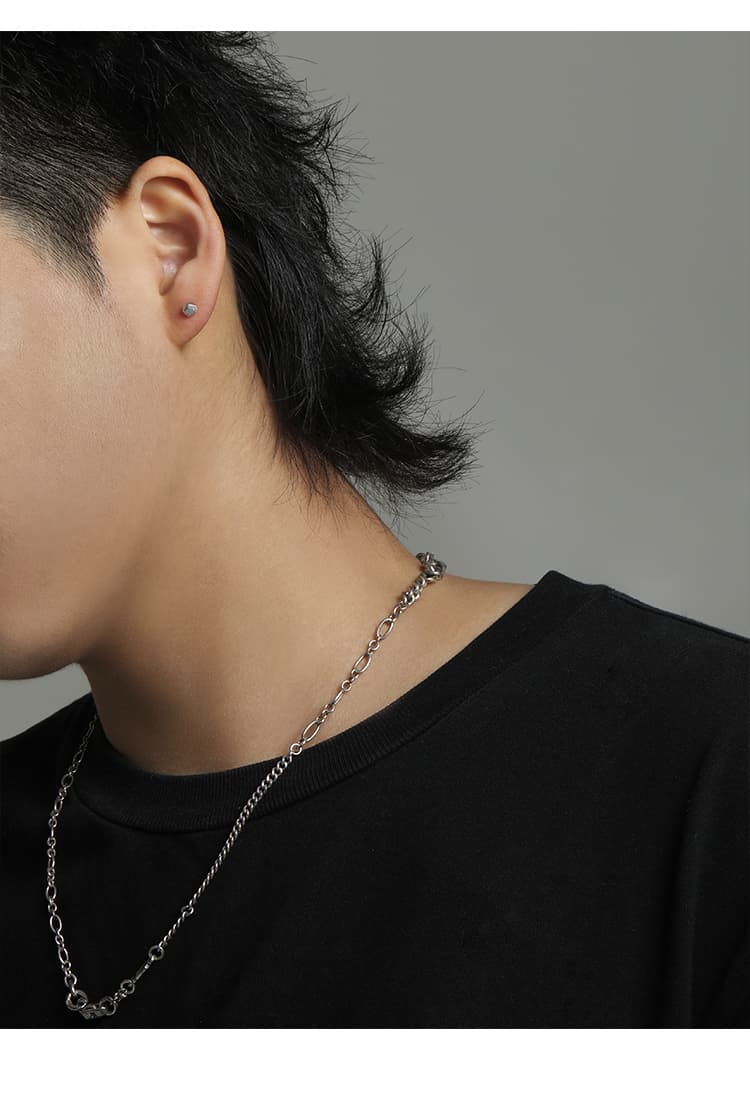 メンズアクセサリー ピアス 五角形 極小 スタッズピアス