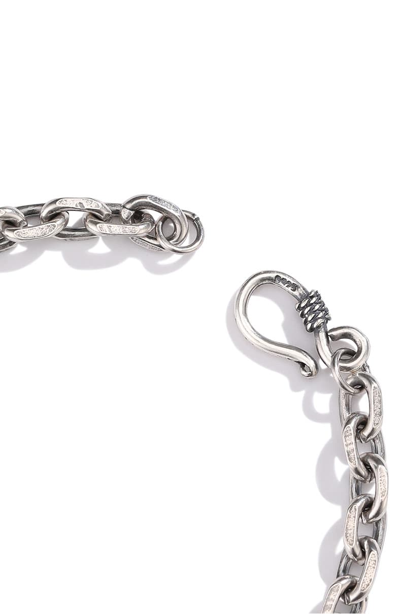 メンズアクセサリー ブレスレット  洗練された鎖模様のブレスレット