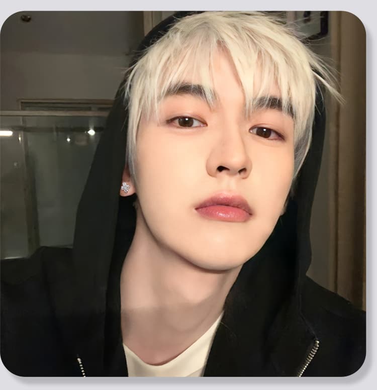 メンズアクセサリー 男性用輝く結晶片耳ピアス