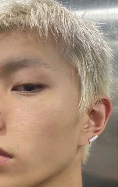 メンズアクセサリー イヤーカフ ミニマル筒型イヤーカフ