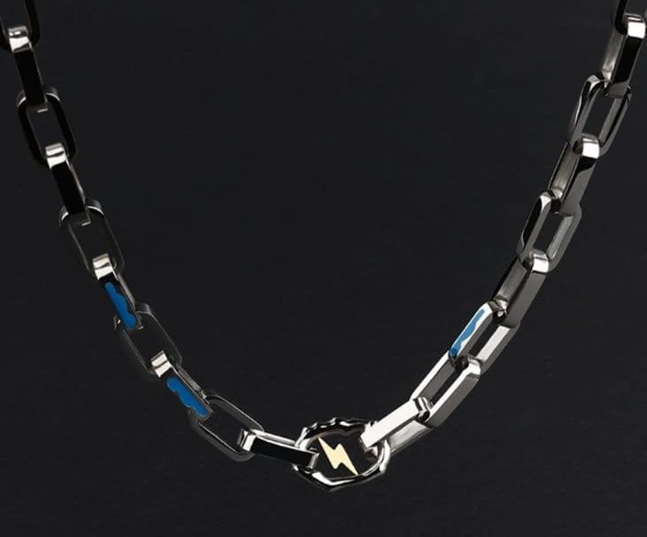 メンズアクセサリー ブレスレット 稲妻チェーンブレスレット